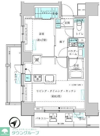 ヴィークブライト蔵前の物件間取画像